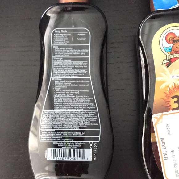 Two Australian Gold 30 Spray Gel Sunscreen with Instant Bronzer - Picture 2 of 5